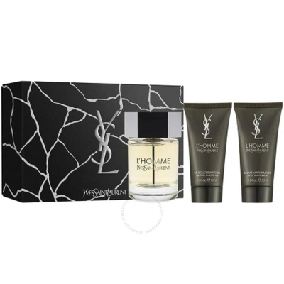 Saint Laurent Yves  Men's L'homme Gift Set Fragrances 3614274093094 In White