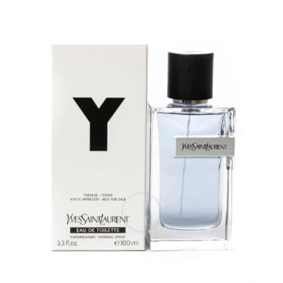 Saint Laurent Yves  Men's Y Edt Spray 3.4 oz (tester) Fragrances 3614271716071 In Violet / White