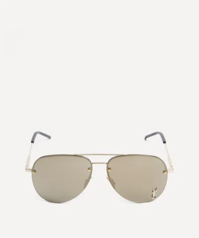 Saint Laurent Yves  Mens Aviator Metal Sunglasses