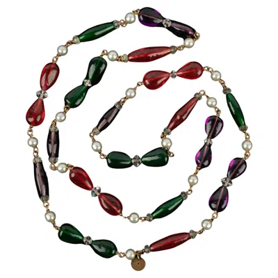 Pre-owned Saint Laurent Yves  Necklace Haute Couture In Multi