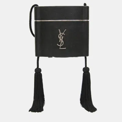 Pre-owned Saint Laurent Yves  Opium Leather Shoulder Bag Black