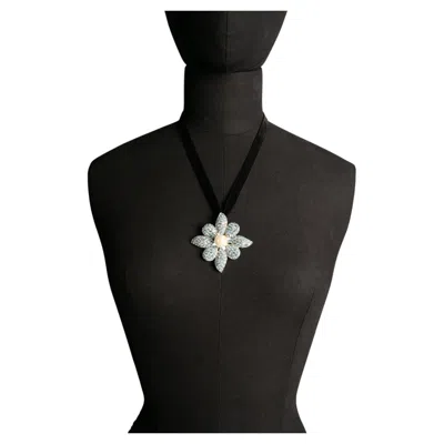 Pre-owned Saint Laurent Yves  Pendant Brooch 'flowers' By Yves  Circa 1990 In Multiple