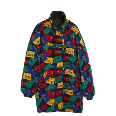 Pre-owned Saint Laurent Yves  Rive Gauche Ysl 90 Veste Love Fr38 Oversize Down Jacket M In Black