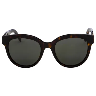 Saint Laurent Yves  Round-frame Acetate Sunglasses Slm29 - Men's Eyewear In Black