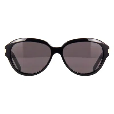 Saint Laurent Yves  Round-frame Acetate Sunglasses Women's (s) In Gray