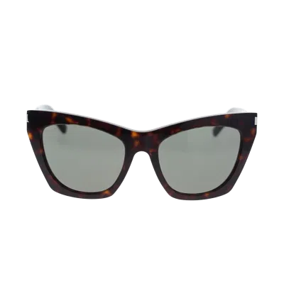 Saint Laurent Yves  Sl 214 Kate Sunglasses In Brown
