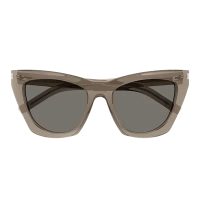 Saint Laurent Yves  Sl 214 Kate Sunglasses In Gray