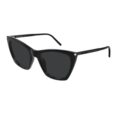 Saint Laurent Yves  Sl 214 Kate Thin Sunglasses In Black