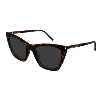 Saint Laurent Yves  Sl 214 Kate Thin Sunglasses In Brown