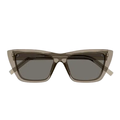 Saint Laurent Yves  Sl 276 Mica Sunglasses In Brown