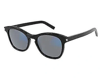 Pre-owned Saint Laurent Yves  Sl-356-017 Black Black Grey Sunglasses In Gray