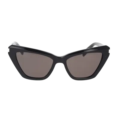 Saint Laurent Yves  Sl 466 Sunglasses In Black