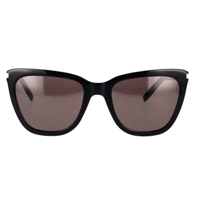 Saint Laurent Yves  Sl 548 Slim Sunglasses In Black