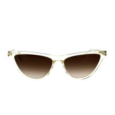 Saint Laurent Yves  Sl 550 Slim Sunglasses In White