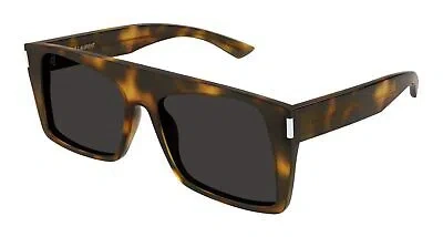 Pre-owned Saint Laurent Yves  Sl-651-vitti-003 Havana Sunglasses In Black