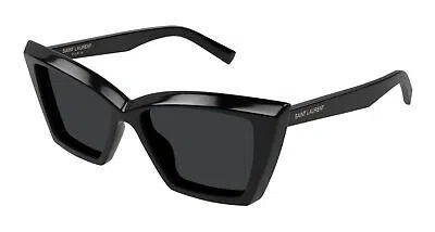 Pre-owned Saint Laurent Yves  Sl-657-f-001 Black Sunglasses