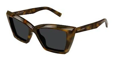 Pre-owned Saint Laurent Yves  Sl-657-f-002 Havana Sunglasses In Black