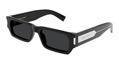 Pre-owned Saint Laurent Yves  Sl-660-f-001 Black Sunglasses