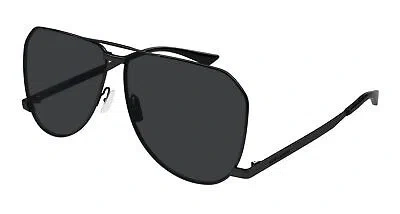 Pre-owned Saint Laurent Yves  Sl-690-dust-001 Black Sunglasses