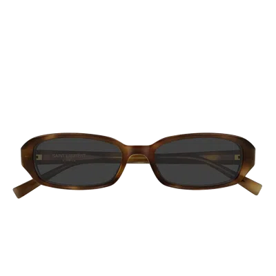 Saint Laurent Yves  Sl 872 Erin Sunglasses In Brown