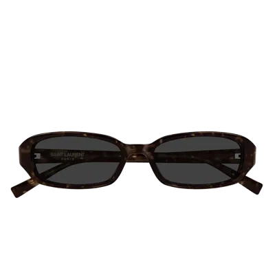 Saint Laurent Yves  Sl 872 Erin Sunglasses In Brown