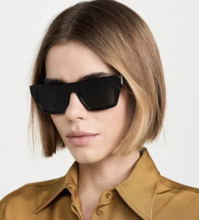Pre-owned Saint Laurent Yves  Sl-m131-001 Black Sunglasses