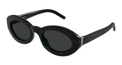 Pre-owned Saint Laurent Yves  Sl-m136-001 Black Sunglasses