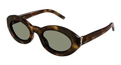 Pre-owned Saint Laurent Yves  Sl-m136-002 Havana Sunglasses