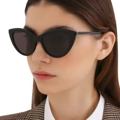 Pre-owned Saint Laurent Yves  Slm81-002-55 Havana Sunglasses