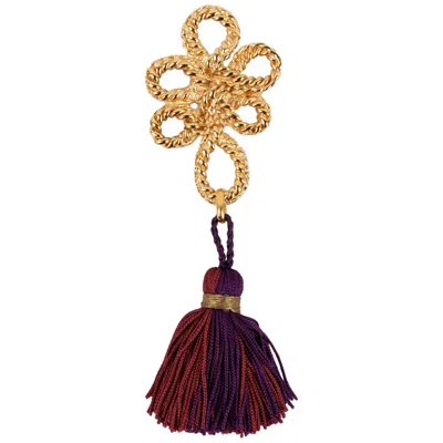 Pre-owned Saint Laurent Yves  Spring 1993 Brooch/pendant In Multi