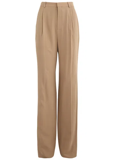 SAINT LAURENT SAINT LAURENT STRAIGHT-LEG SILK TROUSERS