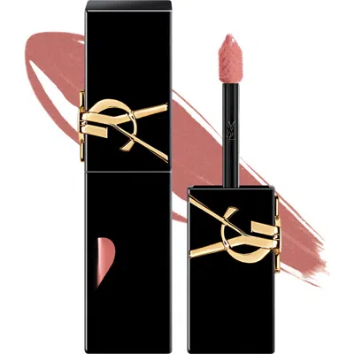 Saint Laurent Yves  The Inks Vinyl Cream High Shine Lip Stain In 611 Mauve Provocation