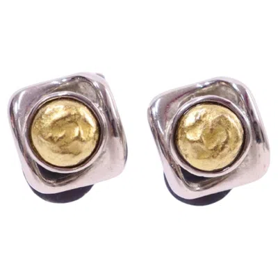 Pre-owned Saint Laurent Yves  Two-tone Clip-on Earrings In Multiple