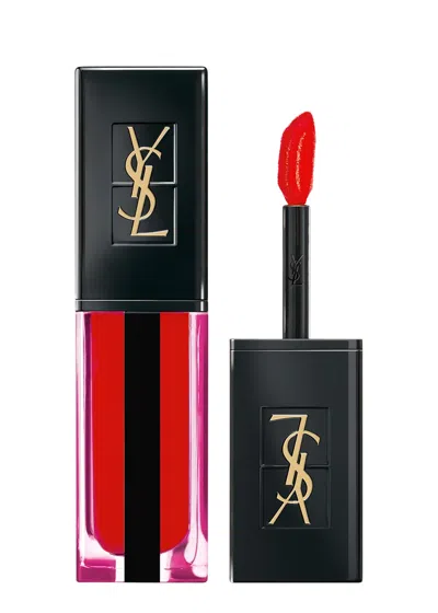 Saint Laurent Yves  Vernis À Lèvres Water Stain In 618 Wet Vermilion
