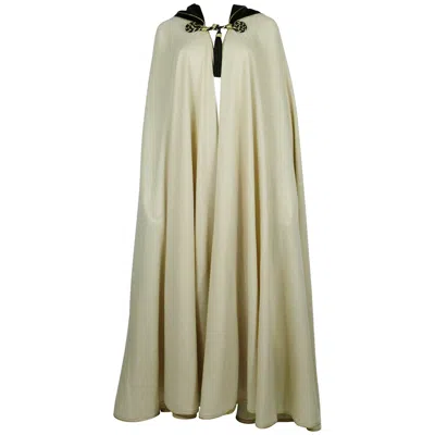 Pre-owned Saint Laurent Yves  Vintage 1976 Rare Moroccan Inspired Hooded Cape In Sand