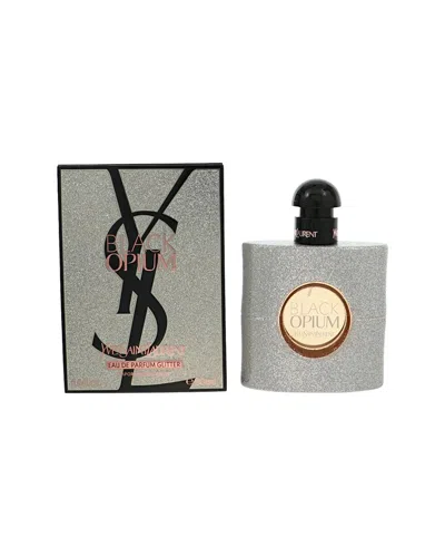 Saint Laurent Yves  Women's 1.6oz Black Opium Glitter Edp Spray In Transparent