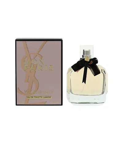 Saint Laurent Yves  Women's 3oz Mon Paris Lumiere Eau De Toilette In Transparent