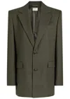 Saint Laurent Yves  Wool Blazer In Green