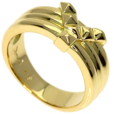 Pre-owned Saint Laurent Yves  Yellow Gold (18k) Band Ring ()