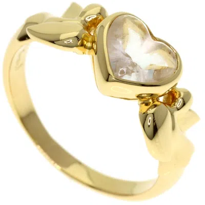 Pre-owned Saint Laurent Yves  Yellow Gold (18k) Band Ring ()