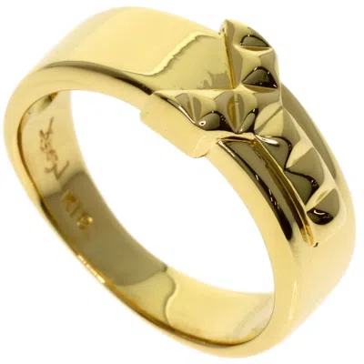Pre-owned Saint Laurent Yves  Yellow Gold (18k) Band Ring ()