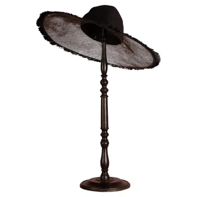 Pre-owned Saint Laurent Yves  Yves  Hat By Yves  Summer 1992 In Black
