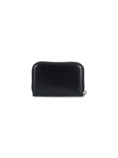 Saint Laurent Zip Around Wallet Monogram Wallets Black