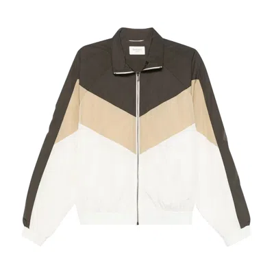 Pre-owned Saint Laurent Zip-up Long-sleeve Jacket 'ecru/brown' | Tan | Men's Size 48
