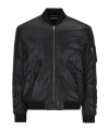 Saint Laurent Black Regular Fit Bomber Jacket In Black