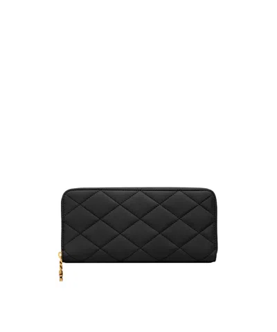 Saint Laurent Zip Wallet In Red