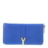 Saint Laurent Zip Wallet In Nude