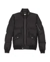 Saint Laurent Zipped Padded Jacket In Black