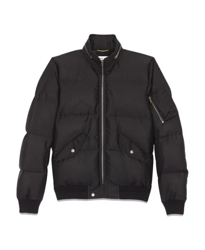 Saint Laurent Zipped Padded Jacket In Black