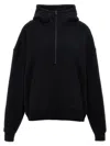 Saint Laurent Camionneur Molleton Hoodie In Black